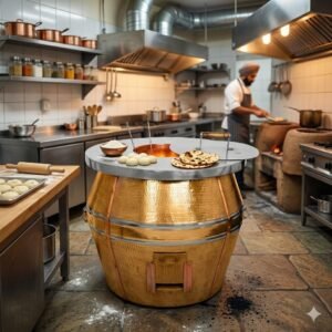 CT5 - Copper Hammered charcoal Tandoor
