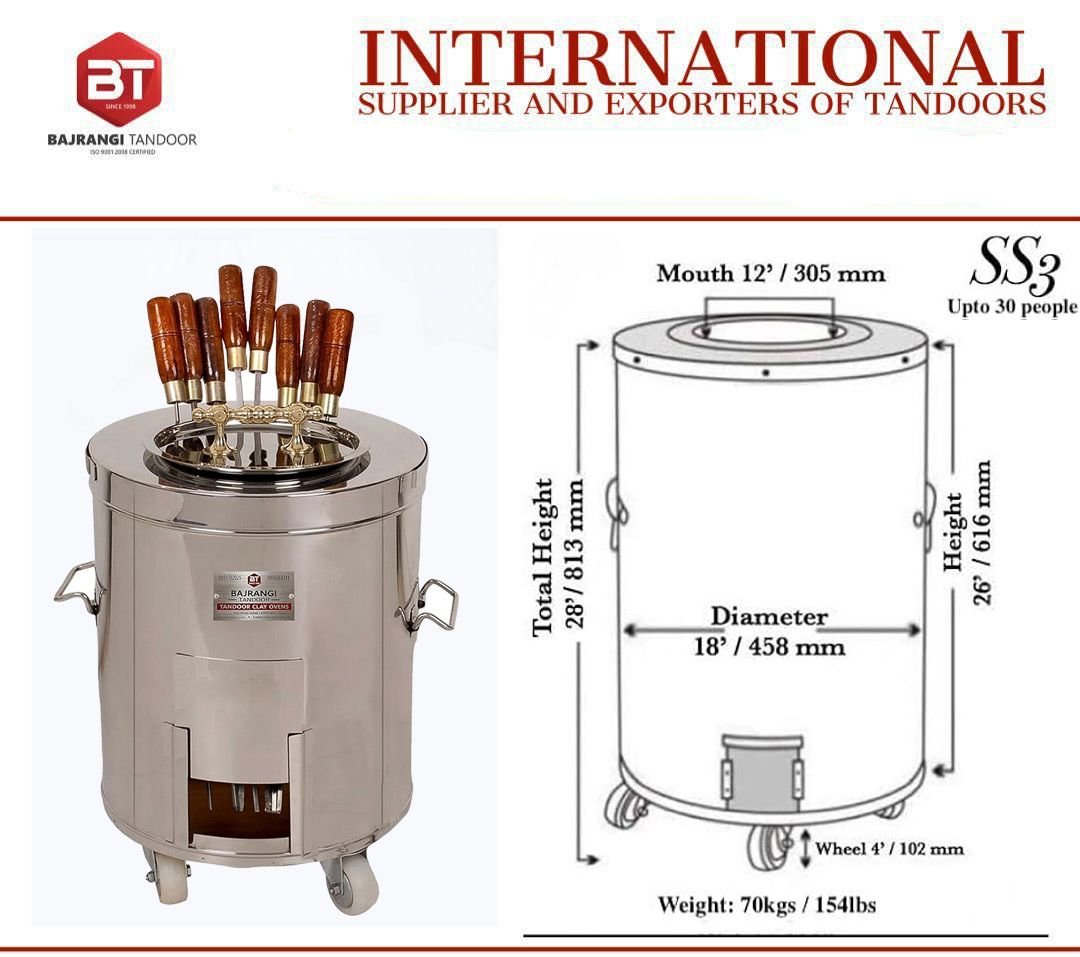 SS3 Deluxe - (XL Home Tandoori Clay Oven) - Image 3