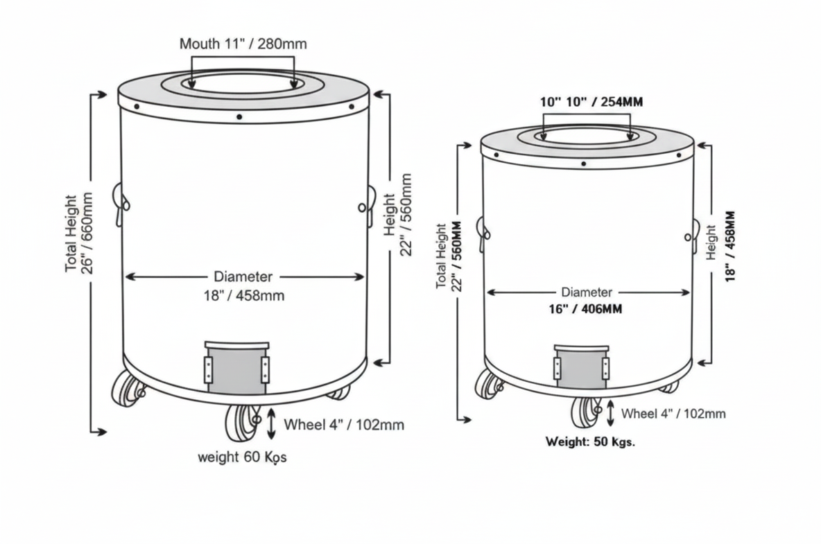 Mild Steel - Home Charcoal Tandoor - Image 2