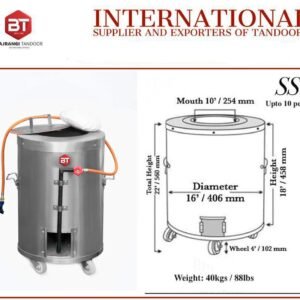 SS1 Deluxe – (Medium Home Gas Tandoor Clay Oven)