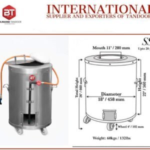 SS2 Deluxe – (Medium Home  Gas Tandoor Clay Oven)