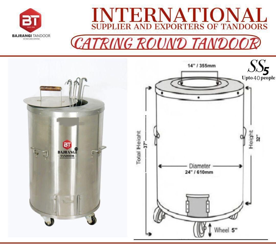SS5 - commercial kitchen charcoal tandoor - Image 4
