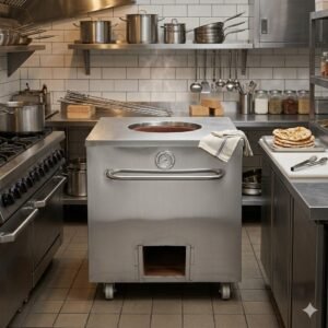 Stainless Steel Large Square Charcoal Tandoor