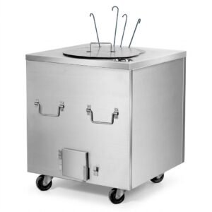 Stainless Steel Medium Square Charcoal Tandoor